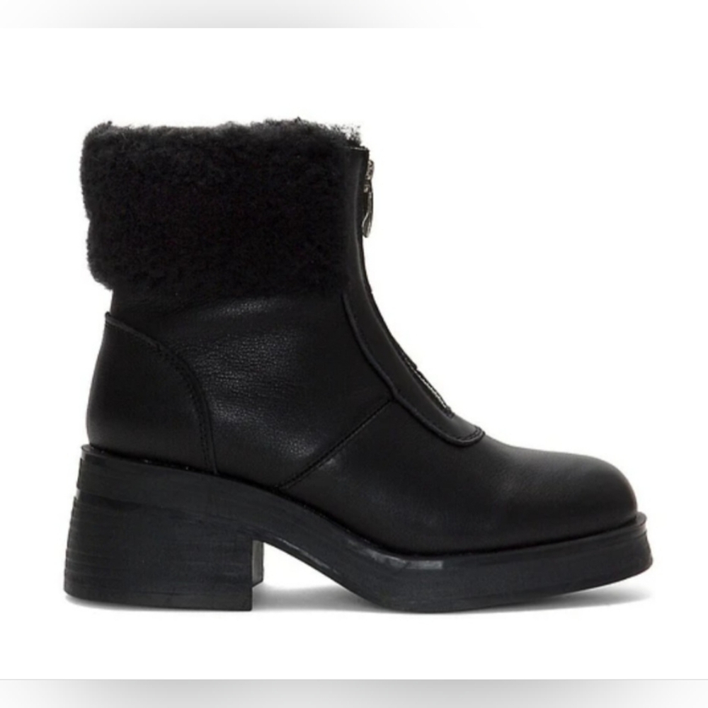 New Religious Comfort Sugar Kisses Waterproof Foldover Winter Leather Black 6